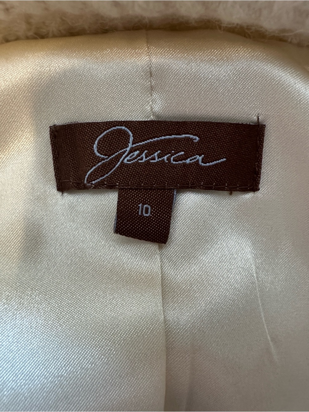 Jessica Cream Textured Button Jacket - Picture 5 of 6
